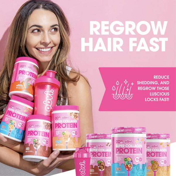 This ad creative features a person holding multiple product jars, combining clear text-based benefits with an authentic human element to build trust.